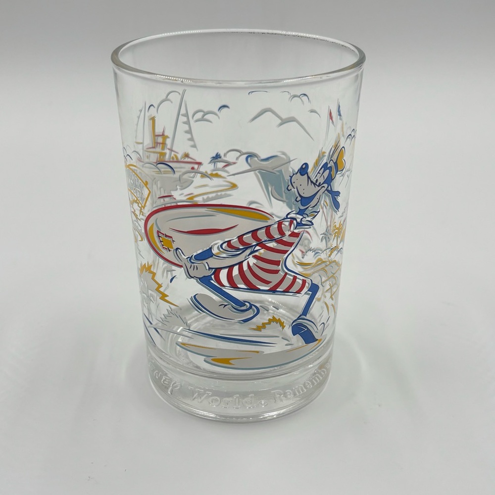 Vintage Disney 25th Anniversary Glass - Dapper Goofy - WDW 1996